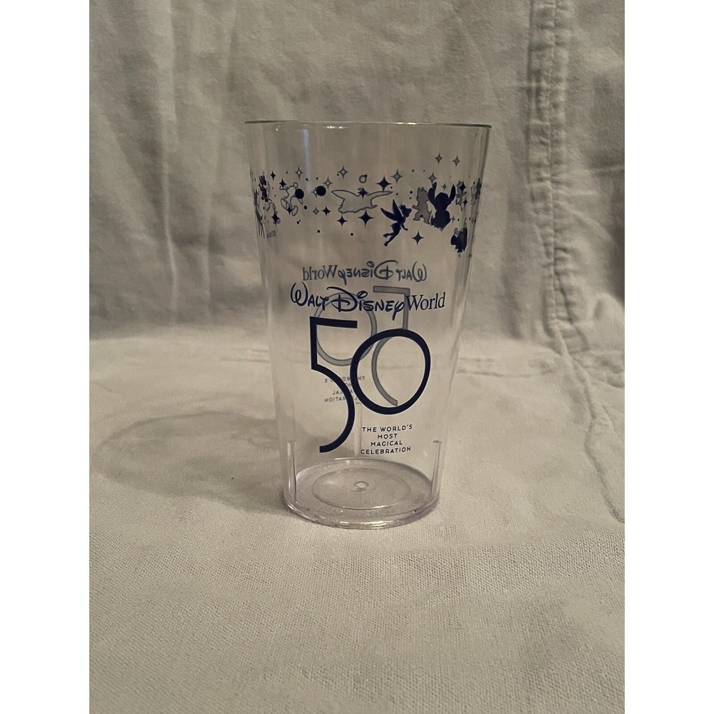 NEW Walt Disney World Castle Exclusive 50th Anniversary EARIDESCENT‎ Plastic Cup